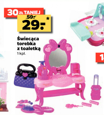 Świecąca torebka z toaletką promocja