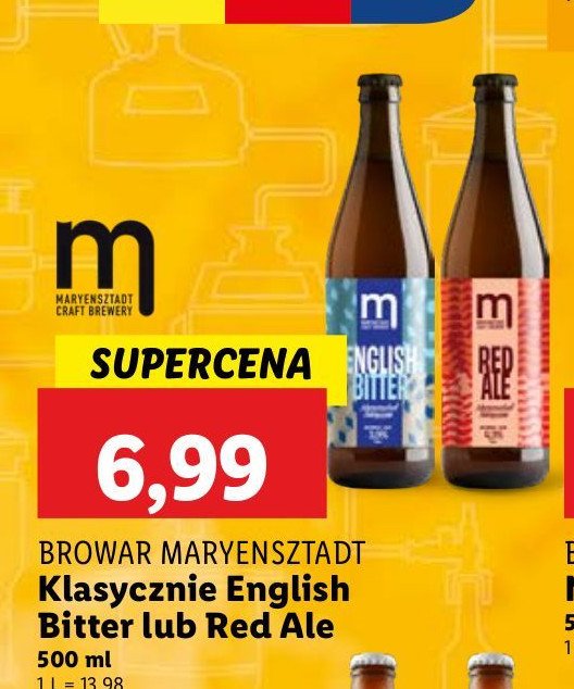 Piwo Maryensztadt english bitter promocja w Lidl