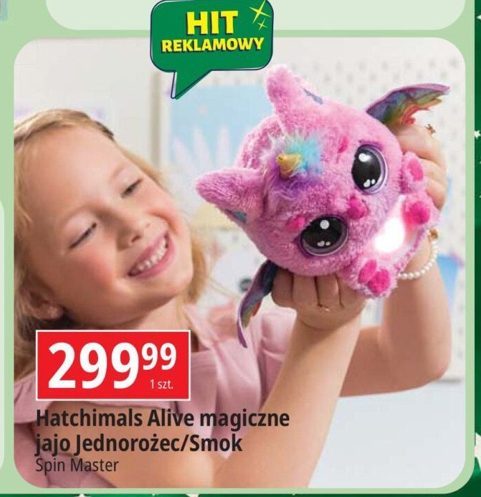 Jajko hatchimals soworożec brokatowy Spin master promocja w Leclerc