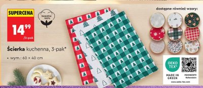 Ścierka kuchenna 3-pak promocja w Biedronka