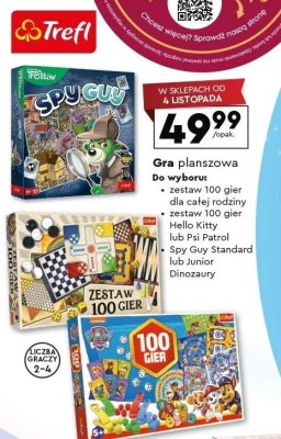 Gra planszowa 100 gier dla całej rodziny promocja w Biedronka