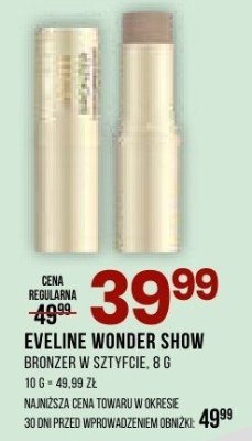 Bronzer Eveline Wonder Show promocja w Drogerie Natura