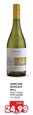 Wino CONO SUR BICICLETA różne rodzaje promocja w Kaufland
