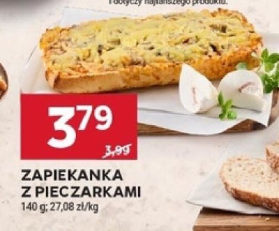 Zapiekanka z pieczarkami promocja w Stokrotka