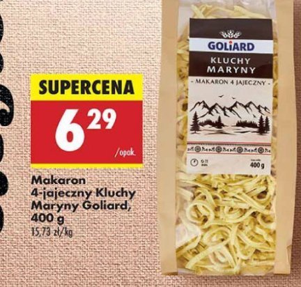 Makaron kluchy maryny Goliard promocja