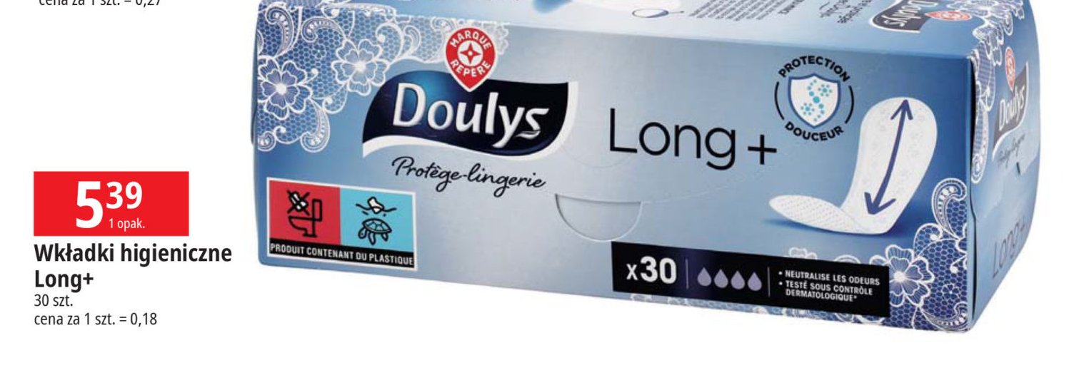 Wkładki higieniczne long+ Wiodąca marka doulys promocja
