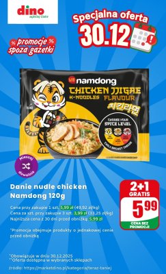 Danie nudle chicken Namdong promocja w Dino