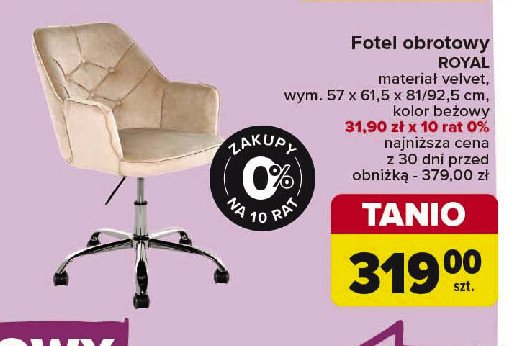 Fotel royal promocja