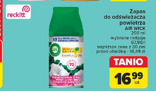 Wkład księżycowa lilia otulona satyną Air wick freshmatic promocja