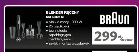 Blender mq55307 mbk Braun promocja w Auchan