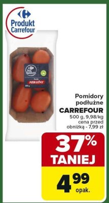 Pomidory podłużne 500g promocja w Carrefour Market