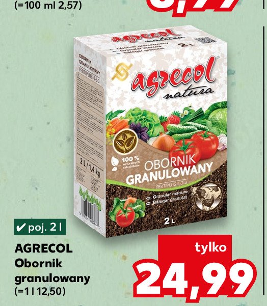Obornik granulowany Agrecol natura promocja w Kaufland