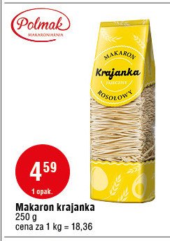Makaron roso艂owy krajanka Polmak promocja