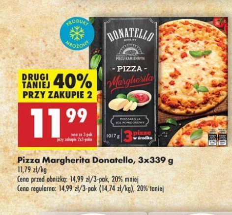 Pizza margherita Donatello pizza promocja