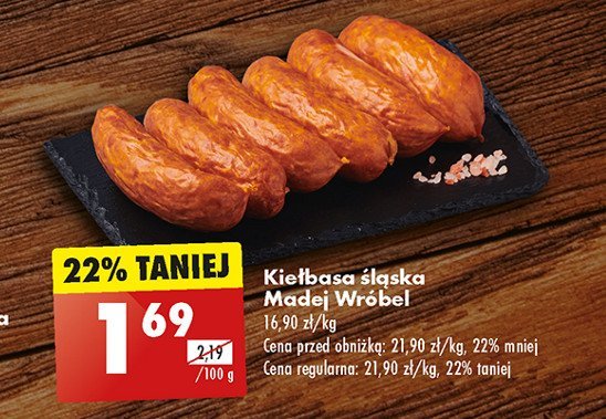 Kiełbasa śląska pieczona Madej & wróbel promocja