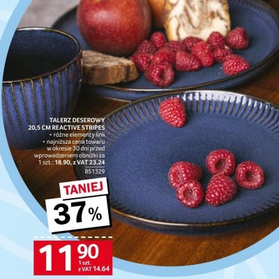 Talerz deserowy 20,5 cm Reactive Stripes 851329 promocja w Selgros