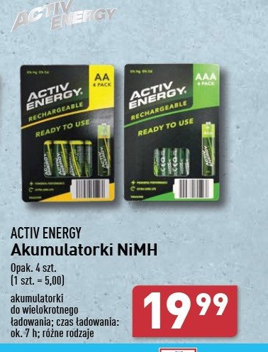 Akumulatorki aaa Activ energy promocja