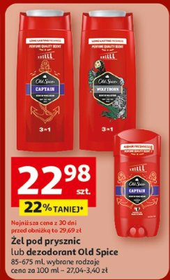 Żel pod prysznic lub dezodorant Old Spice 85-675 ml wybrane rodzaje promocja w Auchan