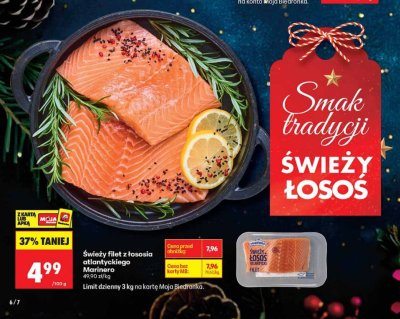 Świeży filet z łososia atlantyckiego Marinero promocja w Biedronka
