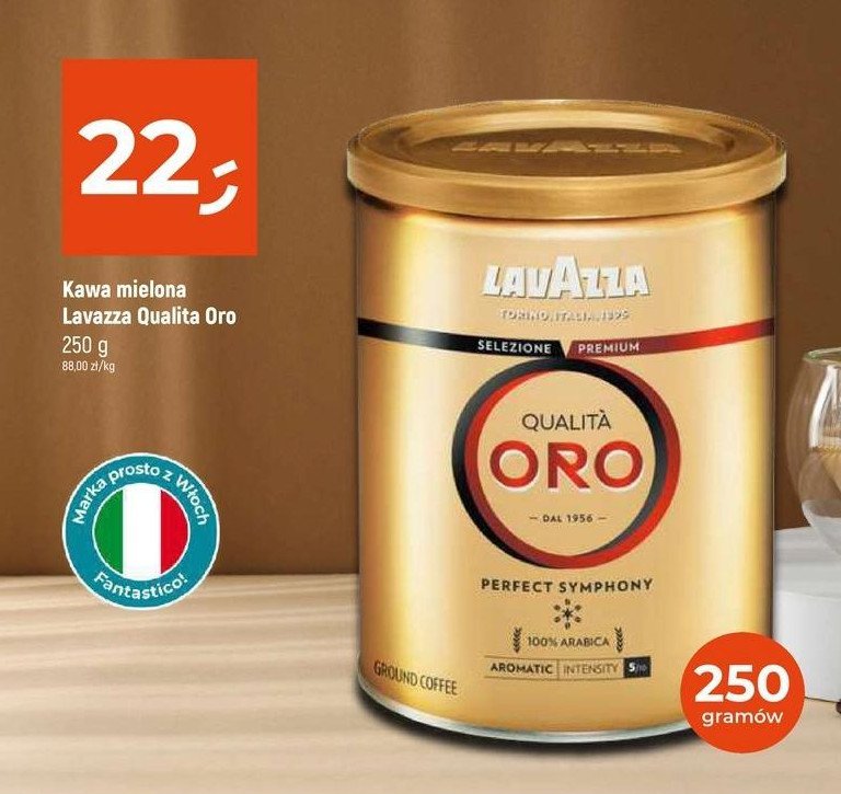 Kawa - puszka Lavazza qualita oro promocja w Dealz