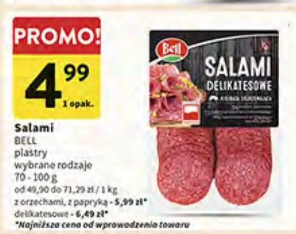 Salami delikatesowe Bell polska promocja