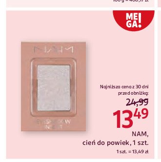 Cienie do powiek carnival 05 sparkling rose NAM EYESHADOW INSERT promocja w Rossmann