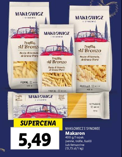 Makaron fettuccine Mak艂owicz i synowie promocja