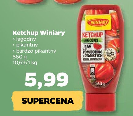 Ketchup łagodny Winiary promocje