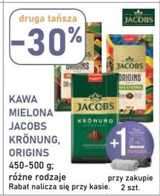 Kawa mielona JACOBS KRONUNG, ORIGINS promocja w Stokrotka