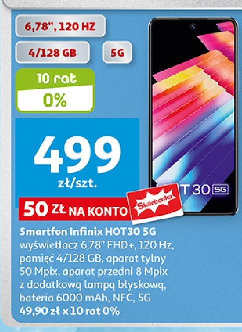 Smartfon hot 30 Infinix promocja