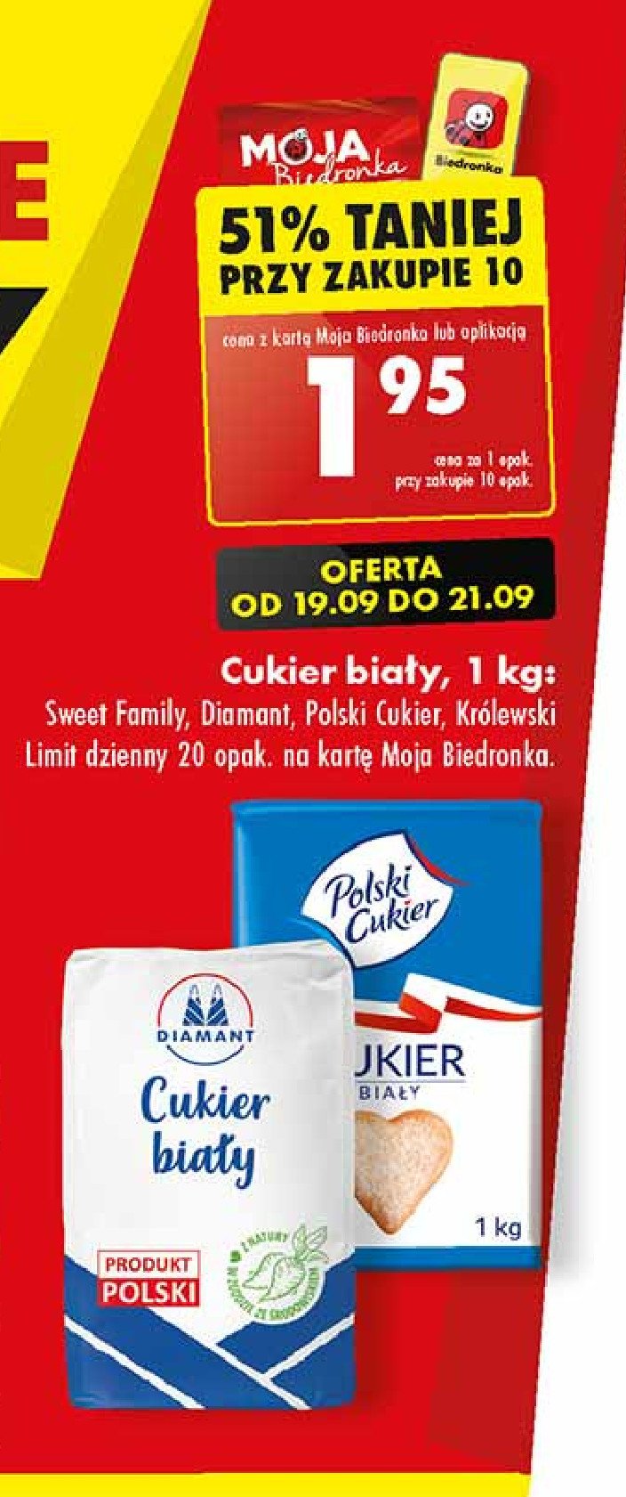 Cukier biały Cukier królewski promocja