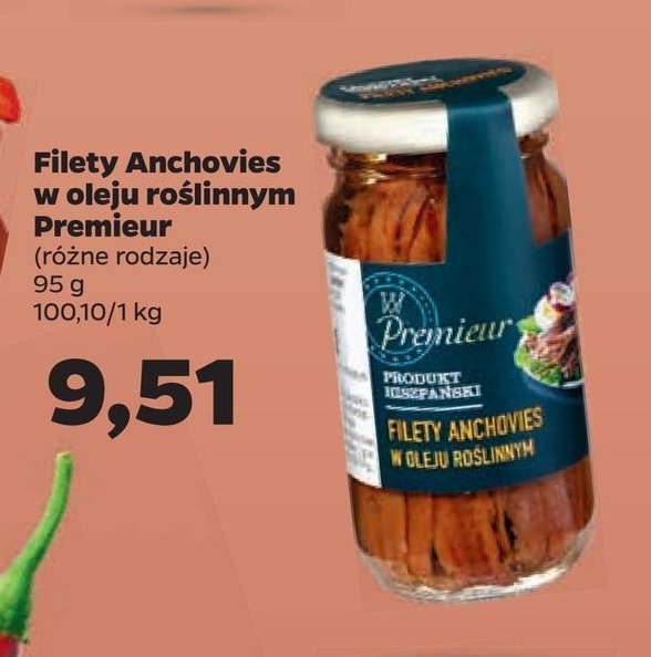 Filety anchois w oleju Premieur promocja