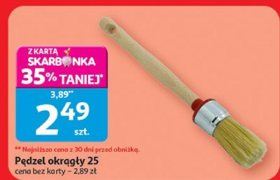 Pędzel okrągły 25 promocja w Auchan