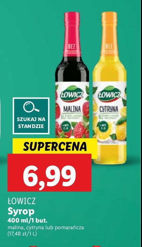 Syrop pomarańczowy Łowicz promocja