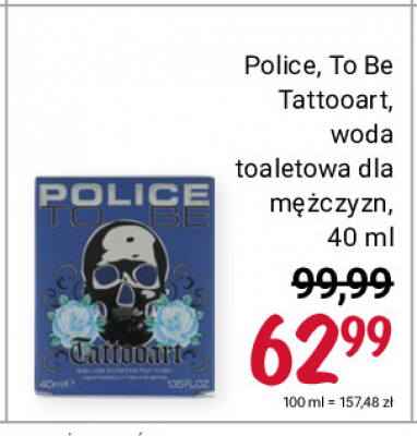 Woda toaletowa Police to be tattooart promocja