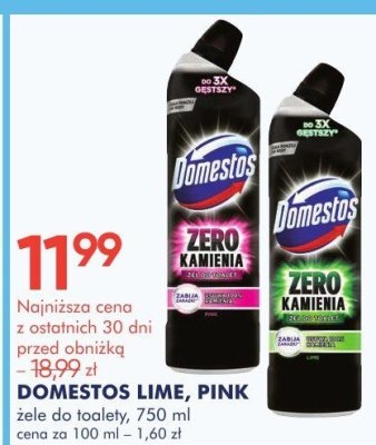 Żele do toalety DOMESTOS LIME, PINK promocja w Super-Pharm