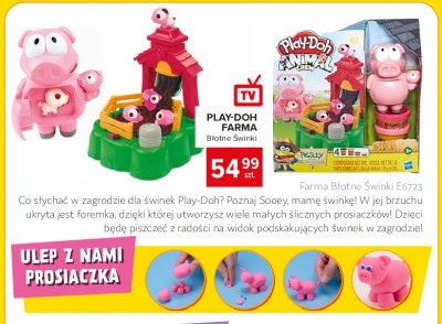 Ciastolina farma błotne świnki Play-doh promocja