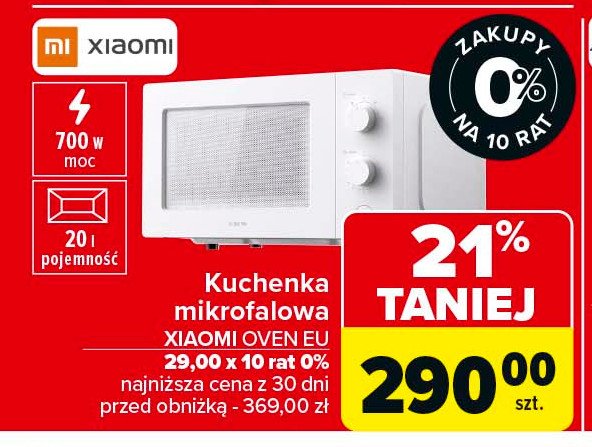 Kuchenka mikrofalowa Xiaomi promocja w Carrefour Market