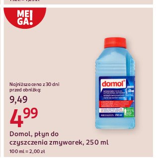 Płyn do czyszczenia zmywarek Domol promocja w Rossmann