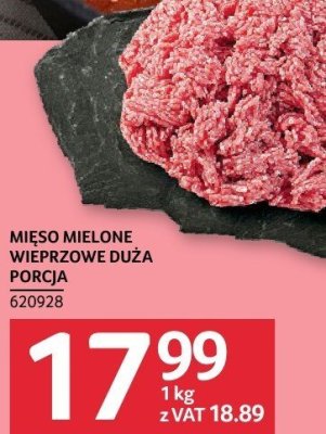 Mięso mielone wieprzowe duża porcja promocja w Selgros