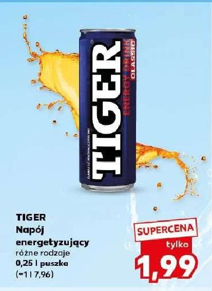 Napój original Tiger energy drink promocja