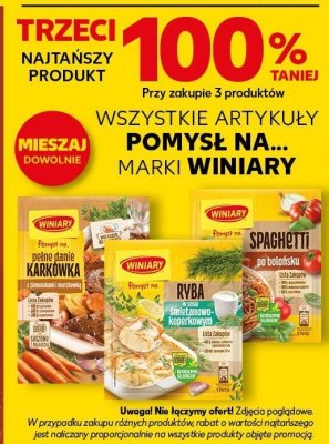 Artykuły pomysł na... marki Winiary promocja w Kaufland