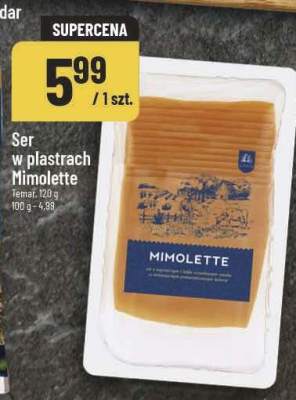 Ser w plastrach Mimolette promocja w POLOmarket