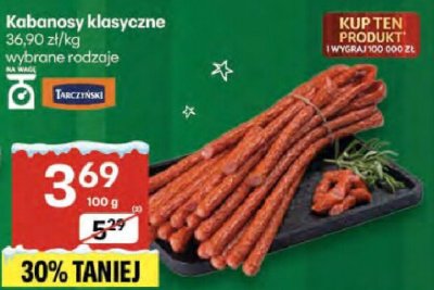 Kabanosy klasyczne promocja w Delikatesy Centrum