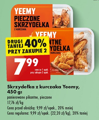 Skrzydełka z kurczaka pikantne Yeemy promocja