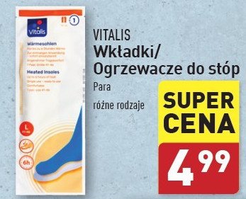 Wkładki do stóp Vitalis promocja w Aldi