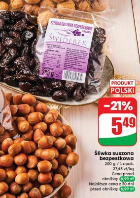 Orzech laskowy w łupinie promocja w Dino