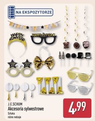 Akcesoria sylwestrowe J.E.SCHUM promocja w Aldi