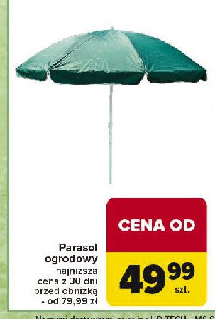 Parasol ogrodowy promocja w Carrefour
