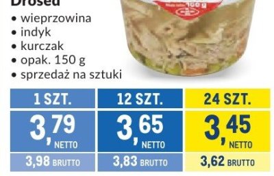 Galaretka mięsna Drosed wieprzowina indyk kurczak promocja w Makro